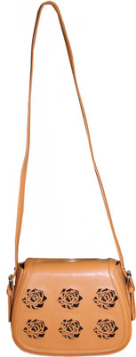 

Aazi Women Casual Tan PU Sling Bag