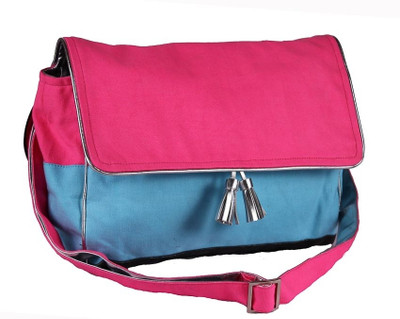 

Harp Women Casual Pink, Blue Canvas Sling Bag, Blue;pink