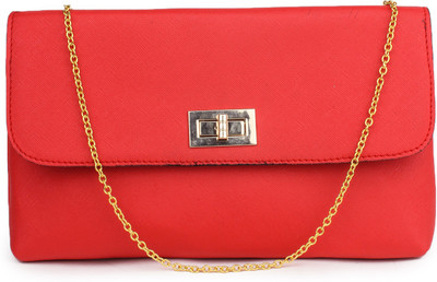 

Do Bhai Women Evening/Party Red PU Sling Bag