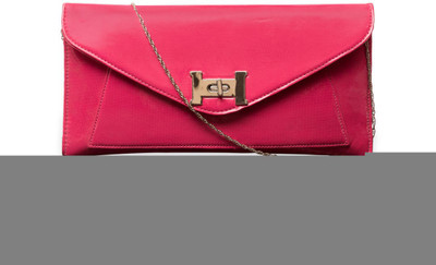 

Skyways Women Evening/Party Pink PU Clutch