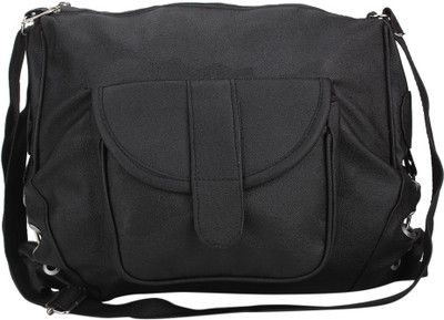 

Cottage Accessories Women Black PU Sling Bag