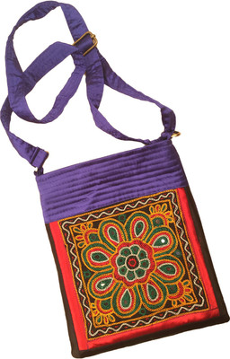 

Minky's Decor Women Casual Multicolor Silk Sling Bag