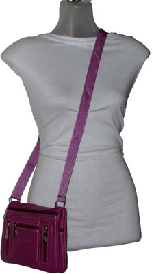 

Adara Collections Women Casual Pink Rexine Sling Bag