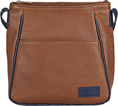

Purseus Women Casual Khaki PU Sling Bag