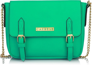 

Caprese Women Casual Green PU Sling Bag