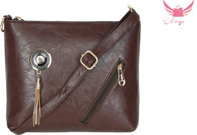 

Freya Women Casual Brown PU Sling Bag