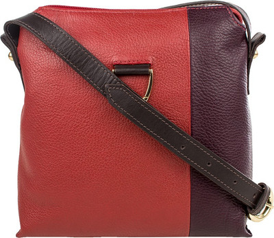 

Hidesign Women Formal Red, Purple, Brown Genuine Leather Sling Bag, Brown;purple;red