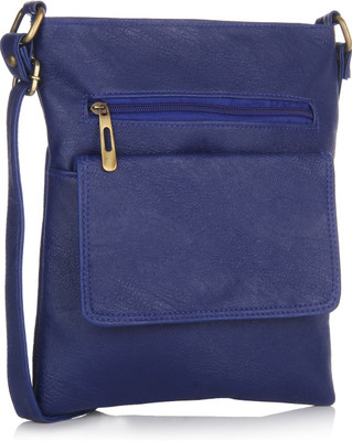 Alessia Women Casual Blue PU Sling Bag