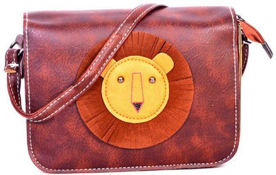 

Frosty Fashion Women Casual Brown PU Sling Bag
