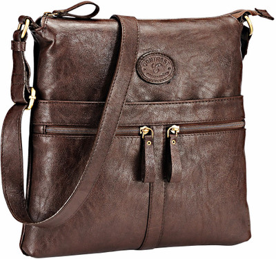 

Contrast Brown Bag BGS009 Waterproof School Bag(Brown, 12 L)