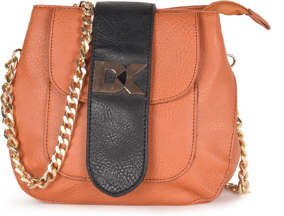 

Diana Korr Women Casual Tan PU Sling Bag