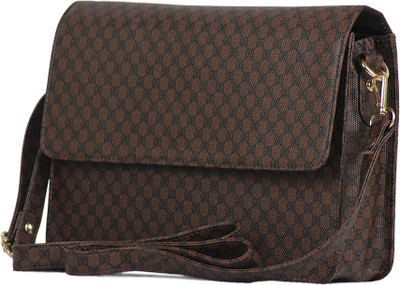 

AFRE Women Casual Brown PU Sling Bag