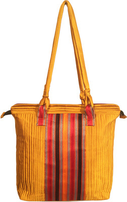 

Minky's Decor Men & Women Casual Yellow Cotton Shoulder Bag