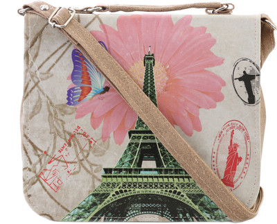 

Felicita Women Casual Beige, Tan PU Sling Bag