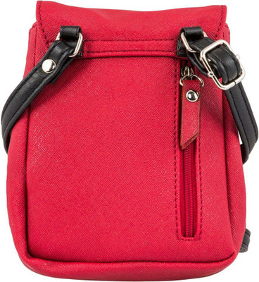 

Lavie Women Casual Red PU Sling Bag