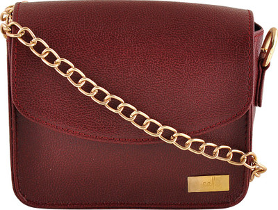 

Yelloe Women Maroon PU Sling Bag