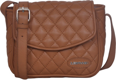

Justanned Women Casual Tan Genuine Leather Sling Bag
