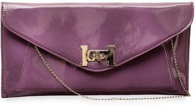 

Skyways Women Evening/Party Purple PU Clutch