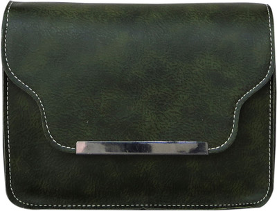 

Heels & Handles Women Formal Green Leatherette Sling Bag