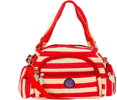 

Glitters Girls Casual Red, White Rexine Sling Bag