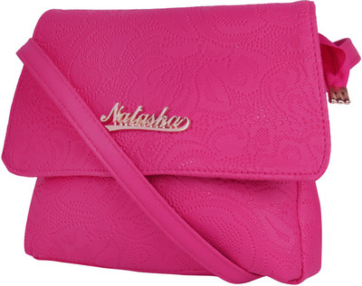 

Craft Art India Girls Casual Pink Polyester Sling Bag