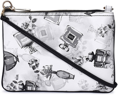 

Cappuccino Women Casual Black Leatherette Sling Bag