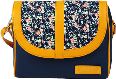 

Borsavela Women Casual Blue, Yellow PU Sling Bag