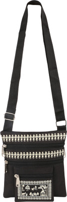 

Sheetal Women Casual Black Nylon Sling Bag