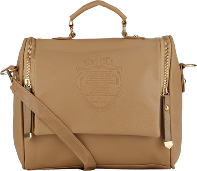 

Bling It On Women Casual Brown PU Sling Bag
