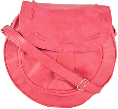 

SWARIO Women Casual Pink PU Sling Bag