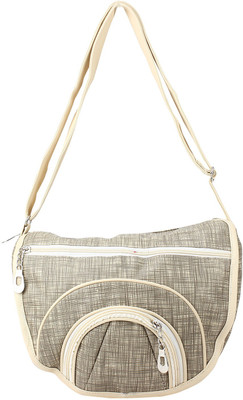 

Cottage Accessories Women Grey PU Sling Bag