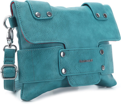 

Fastrack Women Casual Blue Polyester Sling Bag