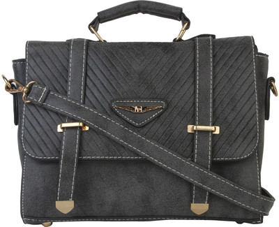 

Lino Perros Women Casual Grey Leatherette Sling Bag