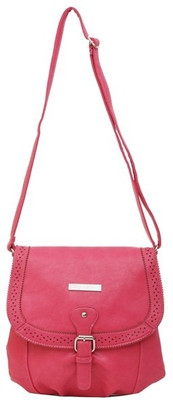 

Lino Perros Women Casual Pink PU Sling Bag