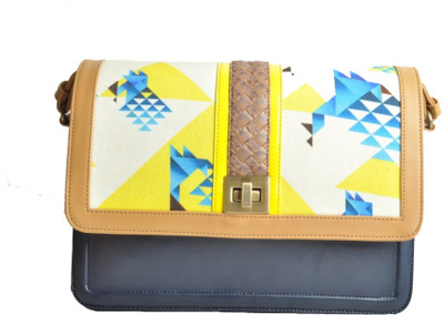 

Zaera Women Casual Blue PU Sling Bag