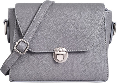 

Lino Perros Women Casual Grey Leatherette Sling Bag