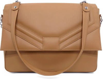 

Cascara Women Casual Beige PU Sling Bag