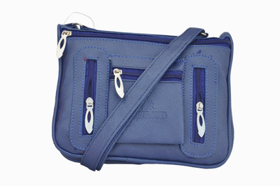 

Ellis Women Casual Blue PU Sling Bag