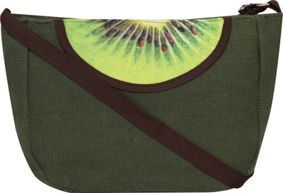 

FabSeasons Girls Casual Green Canvas Sling Bag