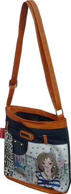 

Wrap Women Blue Denim Sling Bag