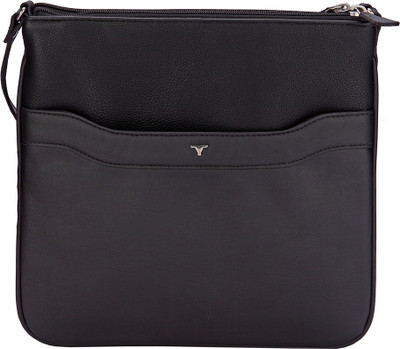 

Bulchee Women Casual Black Leatherette Sling Bag