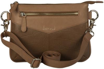 

Justanned Women Formal Tan Genuine Leather Sling Bag