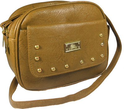 

Chalissa Girls Casual Gold PU Sling Bag
