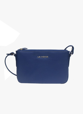 

La Roma Women Casual Blue Genuine Leather Sling Bag