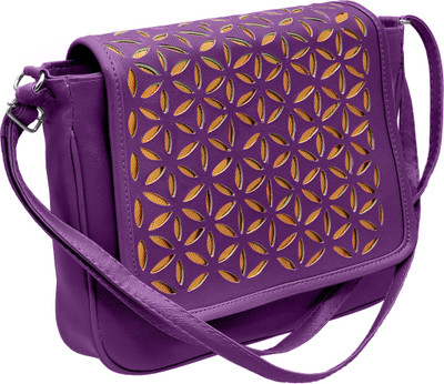 

Tap Fashion Women Casual Purple PU Sling Bag