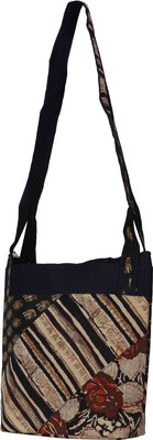 

Jute Tree Girls Casual Multicolor Cotton Sling Bag