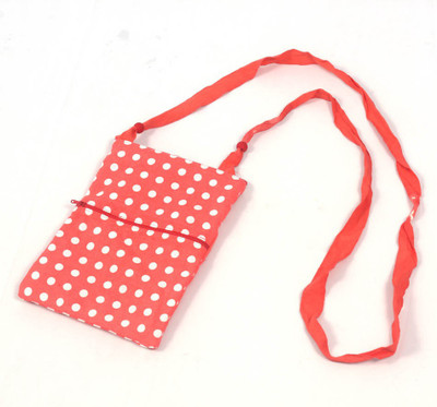 

Lukluck Girls Casual Orange Cotton Sling Bag