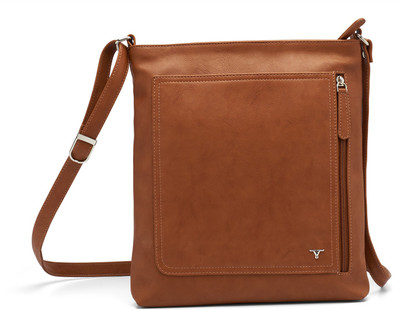 

Bulchee Women Casual Tan Leatherette Sling Bag
