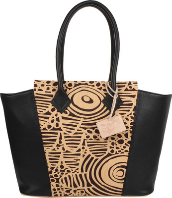 

Rub & Style Women Casual Black Genuine Leather Tote