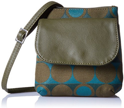 

Baggit Women Casual Green Rexine Sling Bag